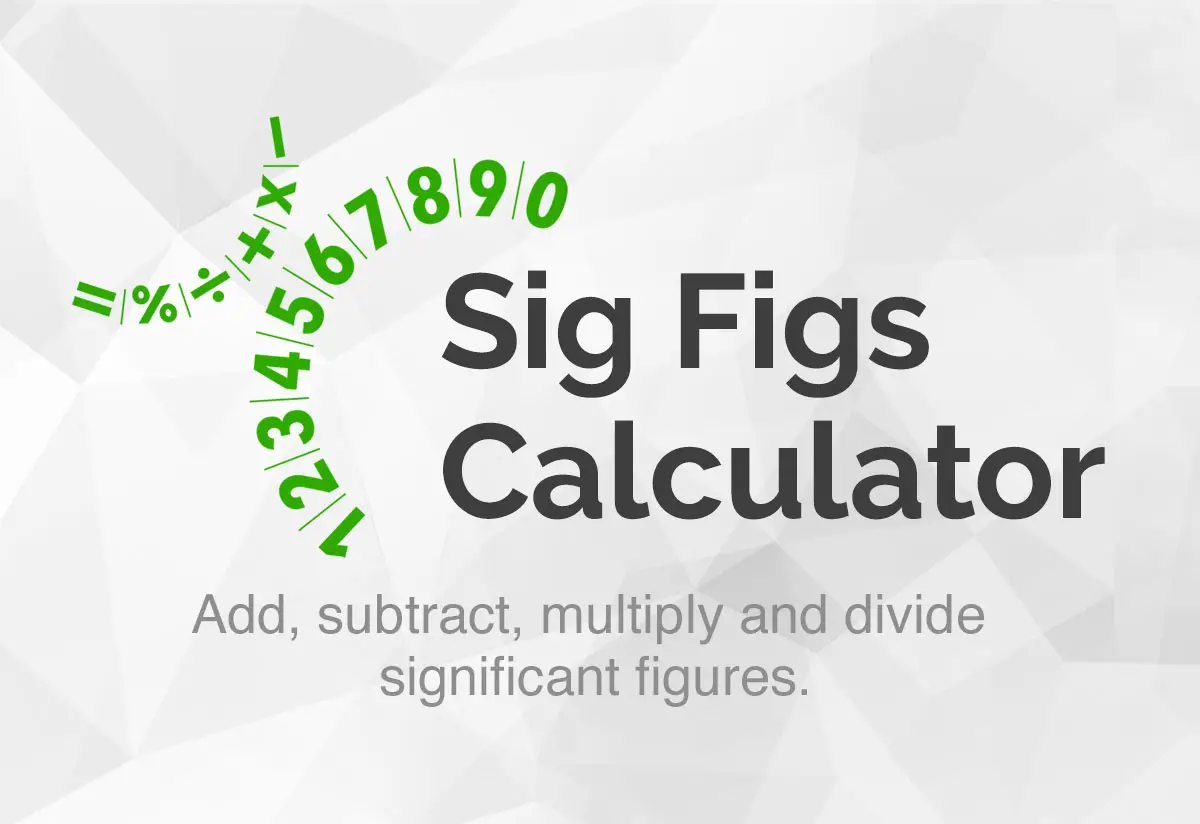 Significant Figures Counter